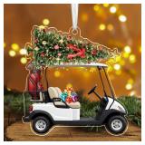 8 Count Christmas Golf Ornaments for the year 2025