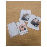 2 Count of Halloween Lanyards for ID Badges Holder