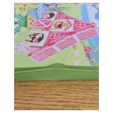 48pcs Mini Magnetic Tiles Farm Travel Set with Iron Case, Portable STEM Building Blocks for Kids (Dented)