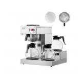 VEVOR 12 Cups Commercial Drip Coffee Maker, Coffee Maker Machine with 3 Glass Carafes and 3 Warmer Plates, Stainless Steel Pour Over Coffee Brewer with Auto Water Intake, for Restaurant Office Cafe - 