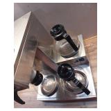 VEVOR 12 Cups Commercial Drip Coffee Maker, Coffee Maker Machine with 3 Glass Carafes and 3 Warmer Plates, Stainless Steel Pour Over Coffee Brewer with Auto Water Intake, for Restaurant Office Cafe - 