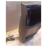 1500-Watt 20 in. Black Electric Console Ceramic Space Heater with Tip-Over Switch, Adjustable Louvers, Timer, Remote - Retail: $90