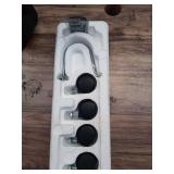 1500-Watt Black Indoor Electric Oil-Filled Radiator Convection Radiant Space Heater with Remote Control for Living Space - Retail: $100