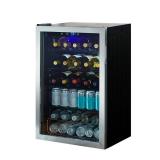 4.3 Cu. ft. Wine and Beverage Cooler in Stainless Steel (Cosmetic Damage) - Retail: $429
