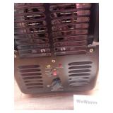 Comfort Zone Milkhouse Style Utility Space Heater with Adjustable Thermostat, 3-Prong Plug, Black (Missing Button) - Retail: $38