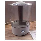 1 Gal. Ultrasonic Humidifier 360 Degree Turning Dual Nozzle Cool Mist for Medium Room in White - Retail: $50
