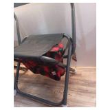Pack of 2 ,Buffalo Check Outdoor Foldable Chair with Cooler Red/Black - Woolrich x Target - Retail: $80