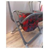 Pack of 2 ,Buffalo Check Outdoor Foldable Chair with Cooler Red/Black - Woolrich x Target - Retail: $80