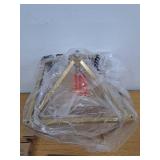 Ojai 10 3-Light Iron Classic Modern Lantern LED Pendant Brass Gold - Retail: $84