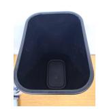 Rubbermaid Commercial Wastebasket Trash Container, 41QT/10.25 GAL, Plastic, Black, Stackable Trash Can for Bedroom/Bathroom/Office, Fits Under Desk/Sink/Cabinet