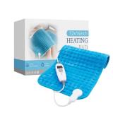 HYLEORY Heating Pad for Back,Neck,Cramps Pain Relief - 6 Heat Settings, Auto Shut Off, Moist Heat Options for Electric Heating Pad, Machine Washable, Black,12' x 24'