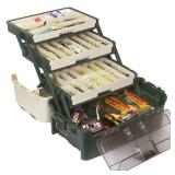 Plano Hybrid Hip Tackle System, One Size, White and Green, Premium Tackle Storage with Removable Drawers, Fits StowAway Utility Boxes, Storage for Fishing