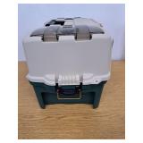 Plano Hybrid Hip Tackle System, One Size, White and Green, Premium Tackle Storage with Removable Drawers, Fits StowAway Utility Boxes, Storage for Fishing