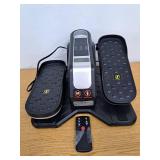 OLIXIS Under Desk Elliptical Machine, Portable Electric Seated Pedal Exerciser with Remote Control, 12 Adjustable Speeds, Manual & Auto Mode, Mini Ellipse Leg Trainer for Home & Office