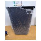 Rubbermaid Commercial Wastebasket Trash Container, 41QT/10.25 GAL, Plastic, Black, Stackable Trash Can for Bedroom/Bathroom/Office, Fits Under Desk/Sink/Cabinet