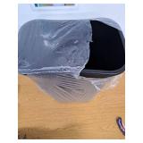 Rubbermaid Commercial Wastebasket Trash Container, 41QT/10.25 GAL, Plastic, Black, Stackable Trash Can for Bedroom/Bathroom/Office, Fits Under Desk/Sink/Cabinet