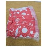 Unisex Christmas Pajamas One-Piece Candy Cane Onesie for Adult, Size L