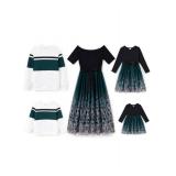 Long Sleeved Baby Girl Dress- 9-12 Months,Green