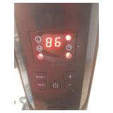 1500-Watt Black Indoor Electric Oil-Filled Radiator Convection Radiant Space Heater with Remote Control for Living Space - Retail: $100