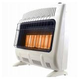 30,000 BTU Vent Free Radiant Natural Gas or Propane Dual Fuel Space Heater - Retail: $290