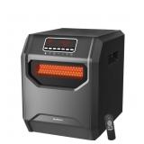 Electric 6 Element Infrared Space Heater Black Plastic - Retail: $109