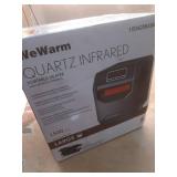 Electric 6 Element Infrared Space Heater Black Plastic - Retail: $109