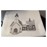 Department 56 Snow Village Good Shepard Chapel and Church School