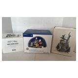 Department 56 Snow Village Here Comes Santa 2001, kids tree house and here comes Santa