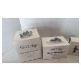 Department 56 Snow kids around the tree, figurines and snowmobile