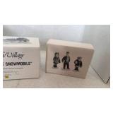 Department 56 Snow kids around the tree, figurines and snowmobile