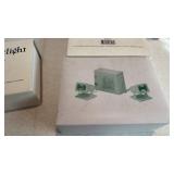 Department 56 Village Spotlight and Starbucks Coffee Cart Set