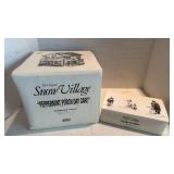 Department 56 Original Snow Village peppermint porch day car and figurines