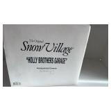 Department 56 Snow Village Holly Brothers garage