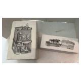 Snow Village Christmas Shop and On The Road Again Set