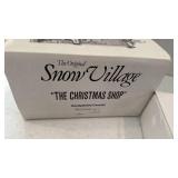 Snow Village Christmas Shop and On The Road Again Set