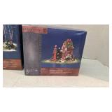 Department 56 Bucks  County Water Tower and Gas Pump Set