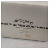 Department 56 snow village spirit of the snow village airplane and little blue plane