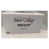 Department 56 Snow Village Reindeer Bus Depot Building