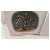 Department 56 Snow Village Village Greenhouse Ceramic Building and field stone wall with apple tree