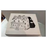 Original Snow Village Farm House Ceramic Building