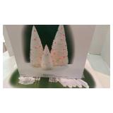 Department 56 Ice Crystal Gate and Twinkling Trees Set
