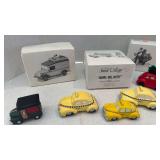 Department 56 and Hallmark vehicles