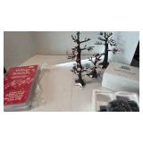 Department 56 trees, vhs tape and van