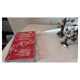 Department 56 trees, vhs tape and van