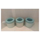 3 pack cylinder silicone ice cube maker cup set