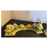 Seraphim Classics Flower beds and rose bush and wheelbarrow