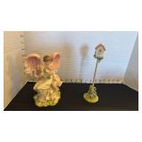 Seraphim Classics Amelia Eternal Bloom and garden of angel bird house