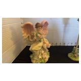 Seraphim Classics Amelia Eternal Bloom and garden of angel bird house