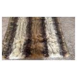 Fabulous Fur faux fur blanket 74x60 and full/queen quilt and 2 pillows