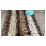 Fabulous Fur faux fur blanket 74x60 and full/queen quilt and 2 pillows
